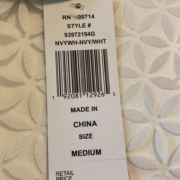 NWT Sam and Jess Long Sleeve Cotton Dress Sz Medium with open V-shaped back - Picture 6 of 8